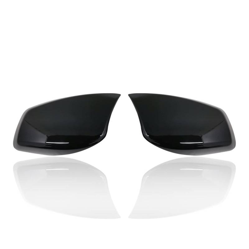 Auto Spiegelkappe Für 5 Series E60 E61 E63 E64 2004–2008 520i 525i 528i 528xi 530i Rückspiegel-Abdeckkappen Spiegelkappen Außenspiegel(Black One Pair) von Dtbdfak