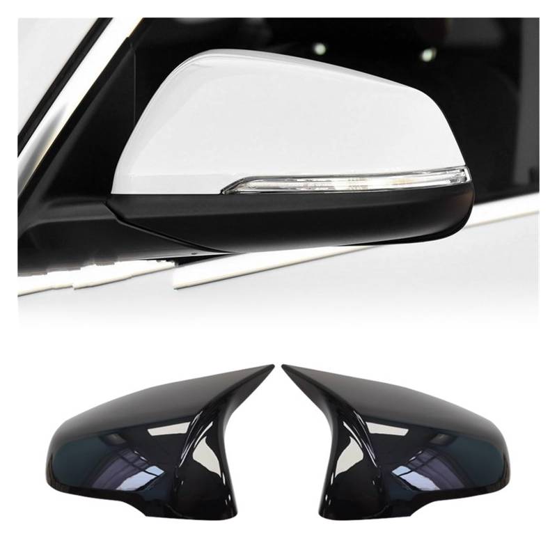 Auto Spiegelkappe Für X1 F48 Für X2 F39 Z4 G29 2GT F45 F46 F52 F40 Seite Flügel Geändert Rückspiegel Abdeckkappen Spiegelkappen Außenspiegel(Bright black) von Dtbdfak