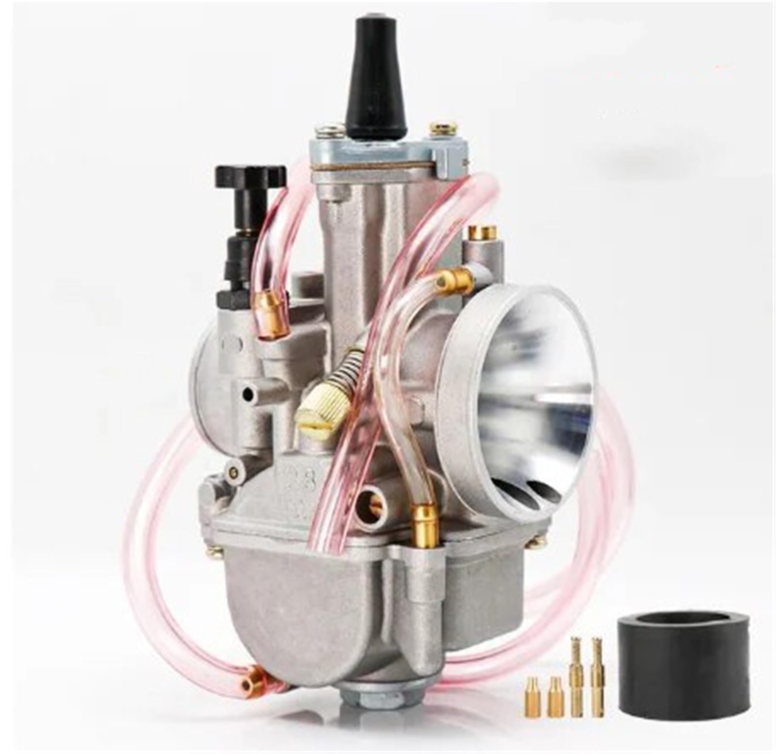 Carb Vergaser Für Mikuni Für Koso Für ATV Für Quad Für UTV Für PWK 21 24 26 28 30 32 34 2T 4T Motorrad Vergaser Mit Power Jet Heavy Duty Vergaser(Transparent Color) von Dtbdfak