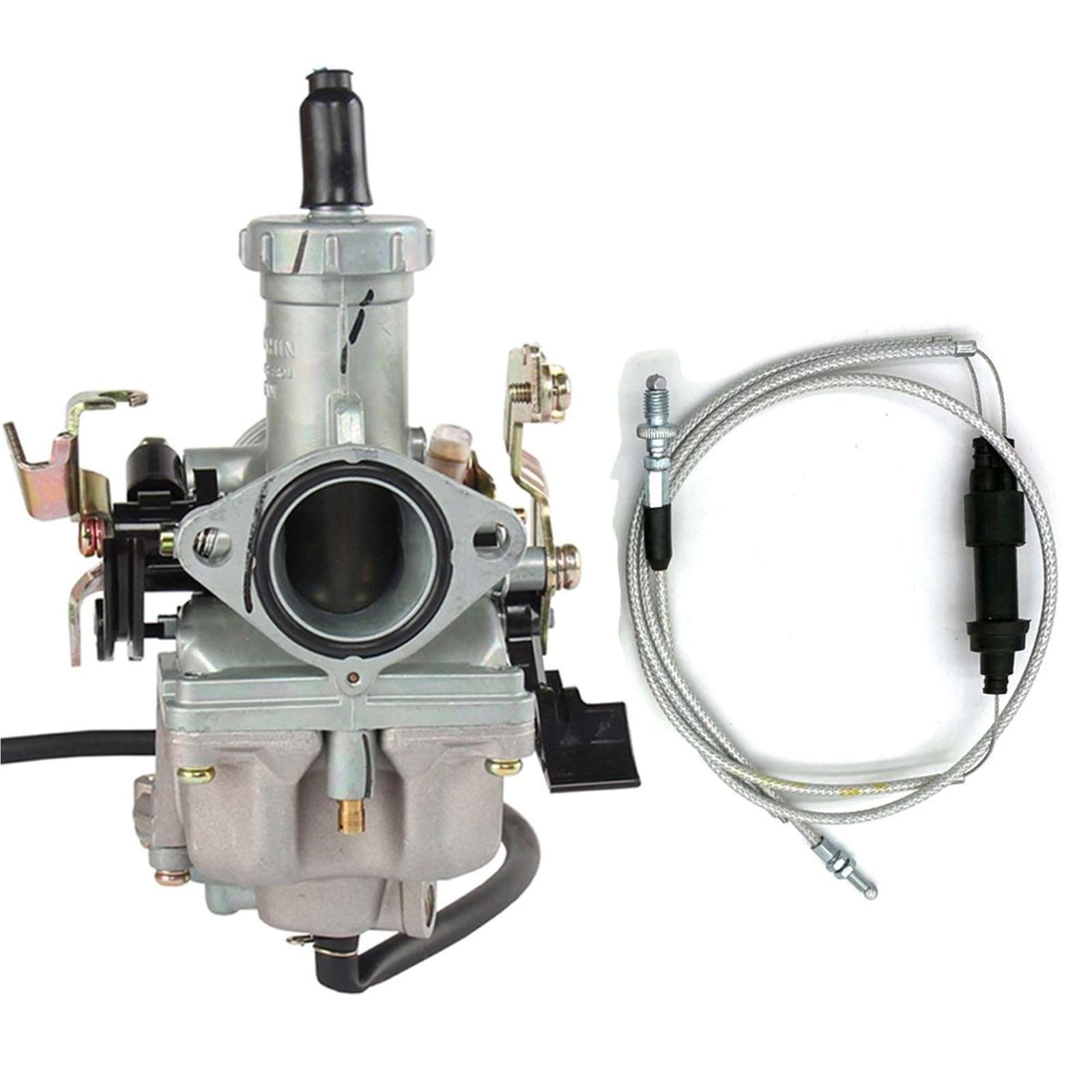 Carb Vergaser Für WY125 CG150 125cc 150cc 175cc PZ27 27mm Vergaser mit Beschleunigungspumpe mit Kabel-Choke-Vergaser + Dual-Gaszug Heavy Duty Vergaser(B-) von Dtbdfak