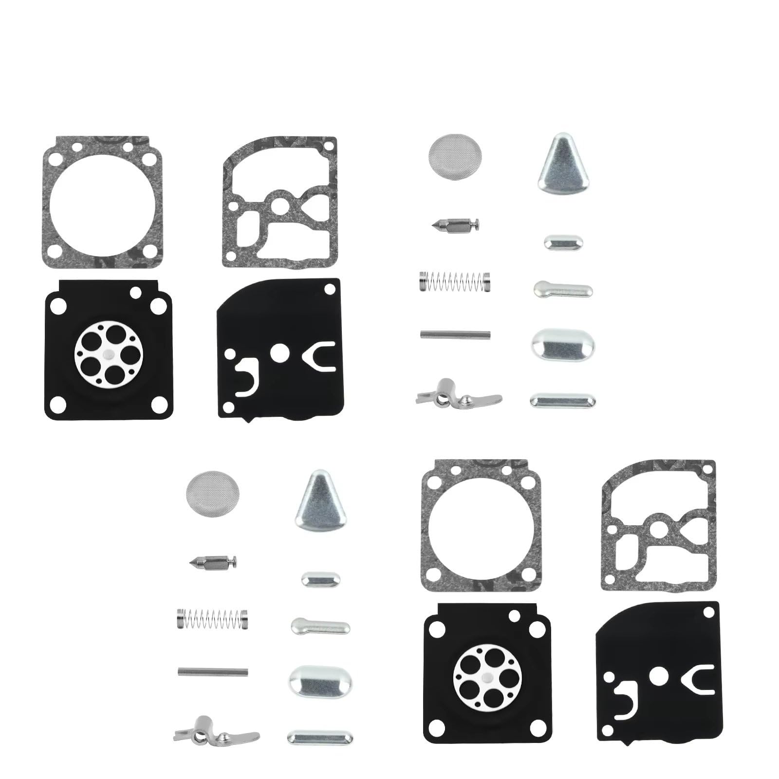 Carb Vergaser Vergaser-Reparatur-Umbausatz, Dichtungsmembran für Zama RB-40 C1Q-S36 C1Q-S34 FS350 FS450 FS120 FS400 FS250 FS200 FS300 Heavy Duty Vergaser von Dtbdfak