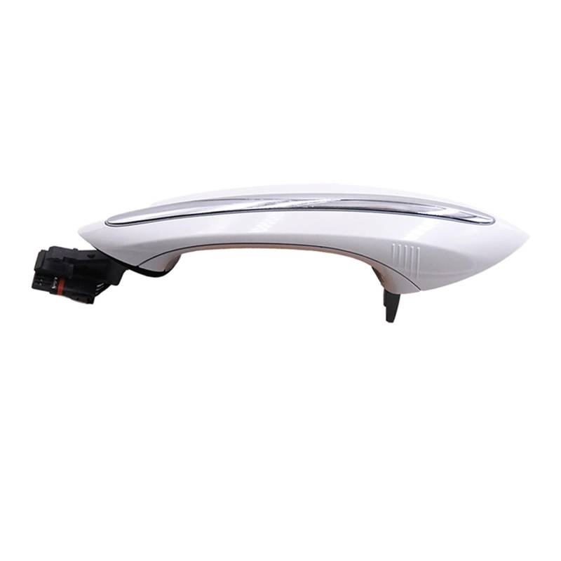 Türgriff Fahrerseite Für 5 7 Serie F02 F10 F06 F07 Schwarz Weiß Braun Auto Außen Komfort Zugang Tür Griff Keyless Auto Außentürgriff(Pearl White,Hinten Links) von Dtbdfak