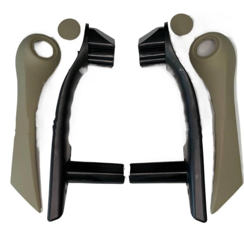 Türgriff Fahrerseite Für Megane 2 2003-2009 Tür Pull Griff Set Rechts & Links Schwarz-Chrom-Beige 7701475316-7701475317 Auto Außentürgriff(BEIGE Left+Right) von Dtbdfak