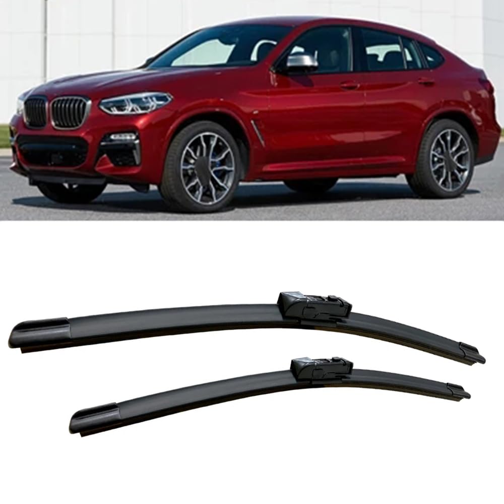 Scheibenwischer für BMW X4 G02 2018-2020, Frontscheibe Wischerblätter Set Windschutzscheibe Scheibenwischerblatt Frontscheibenwischer Ersatz Zubehör, 26"+20" von DuBom