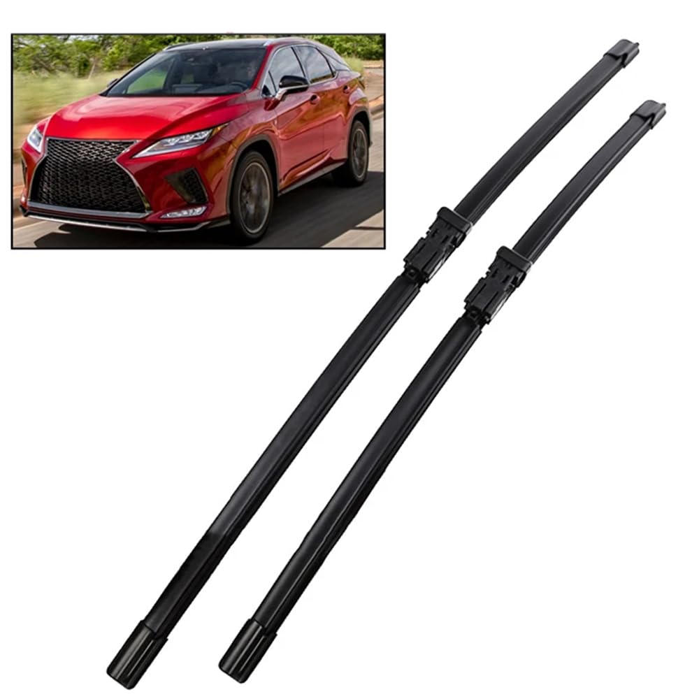 Scheibenwischer für Lexus RX RX200t RX300 RX450h 2016-2020, Frontscheibe Wischerblätter Set Windschutzscheibe Scheibenwischerblatt Frontscheibenwischer Ersatz Zubehör, 26''+20'' von DuBom