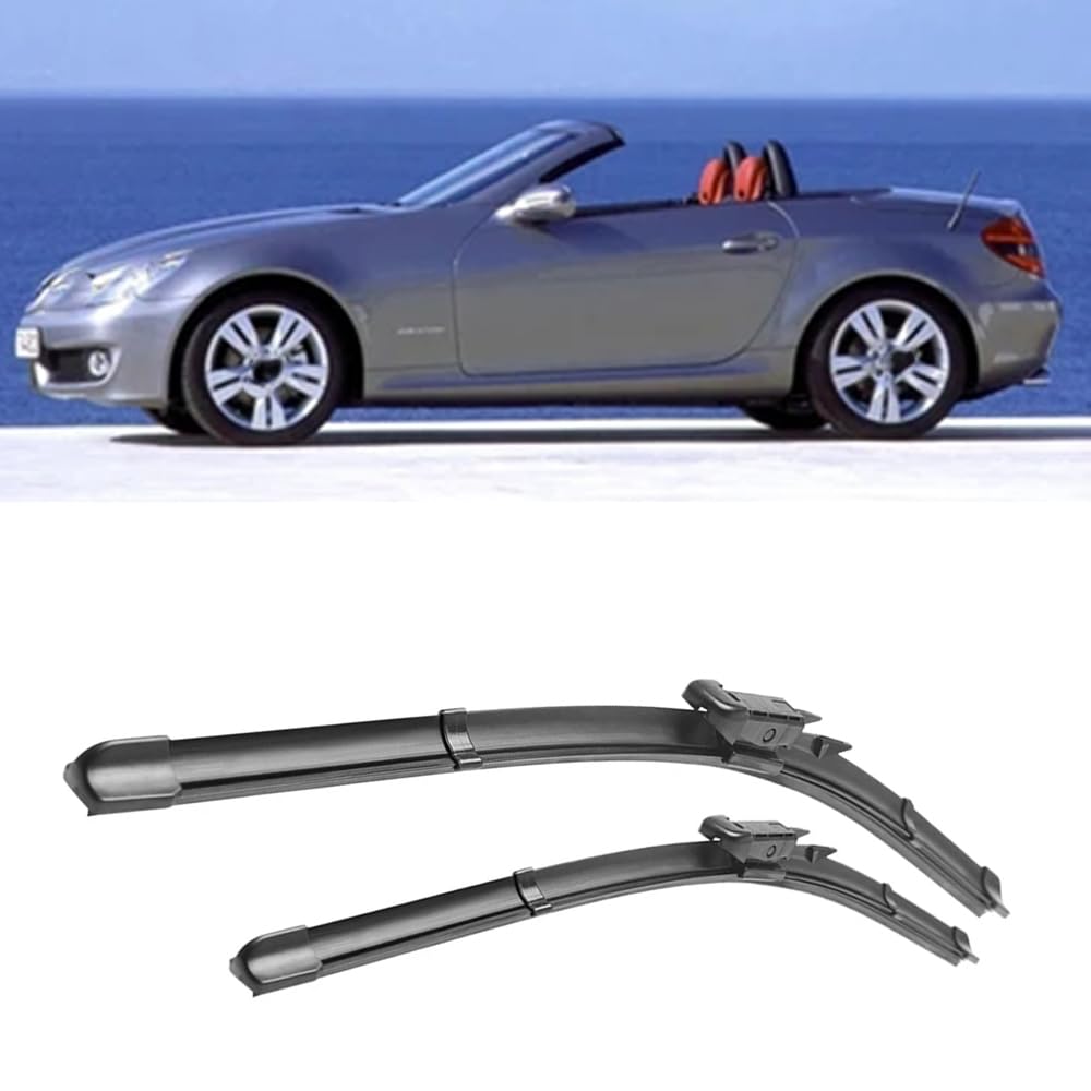 Scheibenwischer für Mercedes Benz SLK R171 2004-2011, Frontscheibe Wischerblätter Set Windschutzscheibe Scheibenwischerblatt Frontscheibenwischer Ersatz Zubehör, 22"+22" von DuBom