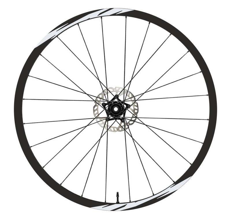 DualColorStampe Aufkleber kompatibel mit Scott Felgen 26 Zoll – 27,5 Zoll – 28 – 29 Zoll – Fahrrad MTB Fahrradaufkleber – B0020 (28 – 29 Zoll, Weiß 10) von DualColorStampe