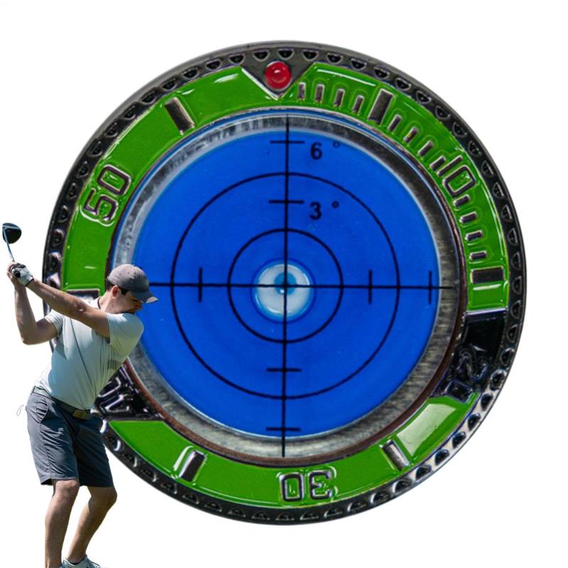 Ballmarker, Golf Green Reader | Golf-Putting-Hilfe, doppelseitiges Lesegerät,Tragbares Golf-Trainingsgerät für die Nutzung auf Golfplätzen und Basketballplätzen von Dubbulon