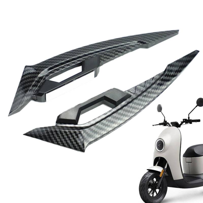 Dubbulon Motorrad-Winglet, Motorrad-Seitenflügel | Aerodynamischer Winglet-Spoiler | 1 Paar Frontverkleidungs-Winglets, aerodynamischer Flügelspoiler für Motorräder, Fahrräder, Straßenmotorräder von Dubbulon