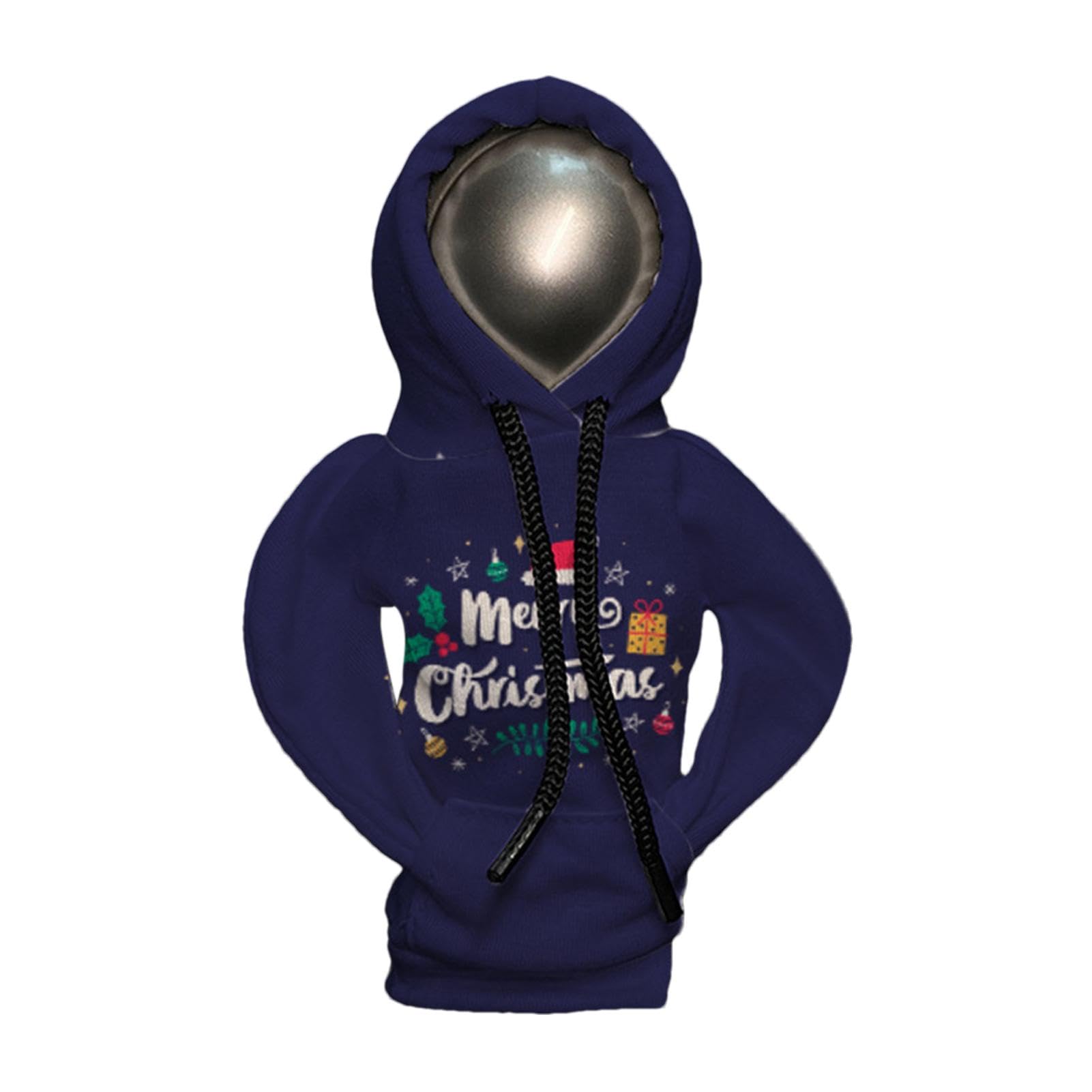 Dubbulon Schaltknauf-Hoodie, Hoodie-Schaltknauf-Abdeckung | Lustiger Auto-Shifter-Hoodie - Kapuzenpullover mit Weihnachtsdruck für Auto-Schalthebel, niedliche Gadgets für den Autoinnenraum, Zubehör von Dubbulon