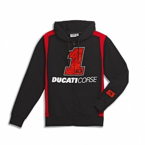 Ducati Corse Pecco Bagnaia PB#1 Black Line Sweatshirt Größe L von Ducati