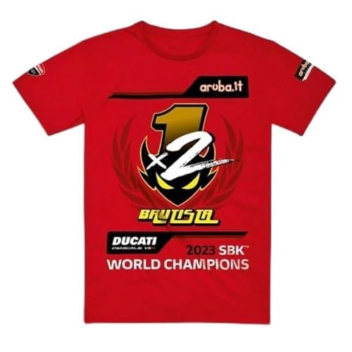 Ducati Corse T-Shirt WSBK Champion Alvaro Bautista Größe M, 98771213-4 von Ducati