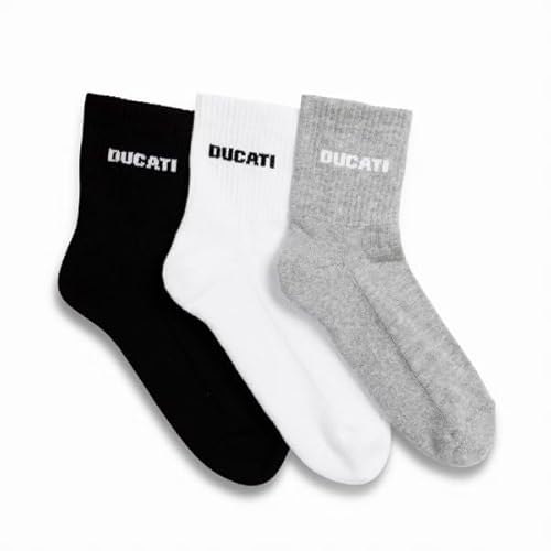 Ducati Fitness Socken 3er-Pack Größe 43-46, 98771065-3 von Ducati