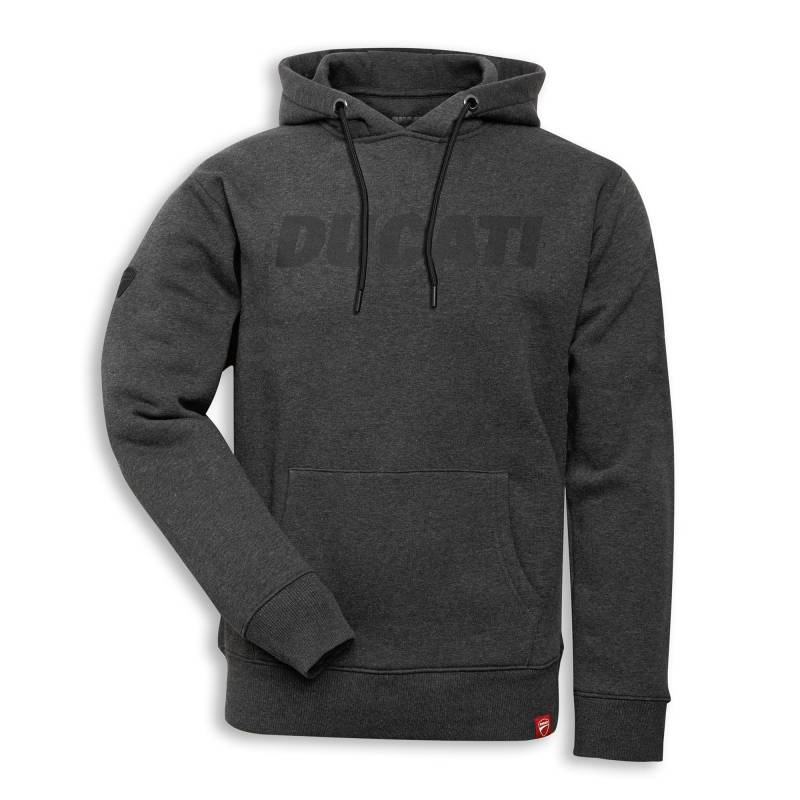 Ducati Logo Sweatshirt mit Kapuze grau Größe S von Ducati