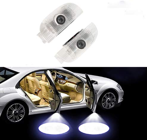 Duleutgnu 2 Stück Einstiegsbeleuchtung Autotür Lichter Symbol Willkommen HD Dekoration Lamp Ambiente Emblem Kompatibel mit mercedes benz SL-Class von Duleutgnu