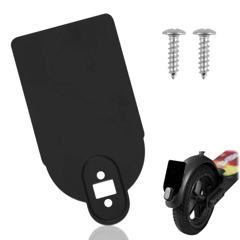 Nummernschildhalter Elektroroller Kennzeichen für Halter Nummernschild Warnschild Roller Skateboard Zubehör Laden Scooter Kennzeichen Acrylmaterial Universal Kompatibel mit M365 M365 Pro Schwarz von Duluok