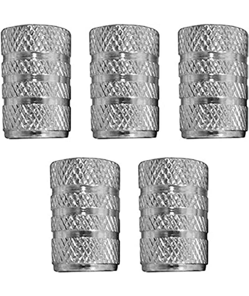 Dunlop AV Ventilkappen Aluminium Silber 5 Pieces von DUNLOP