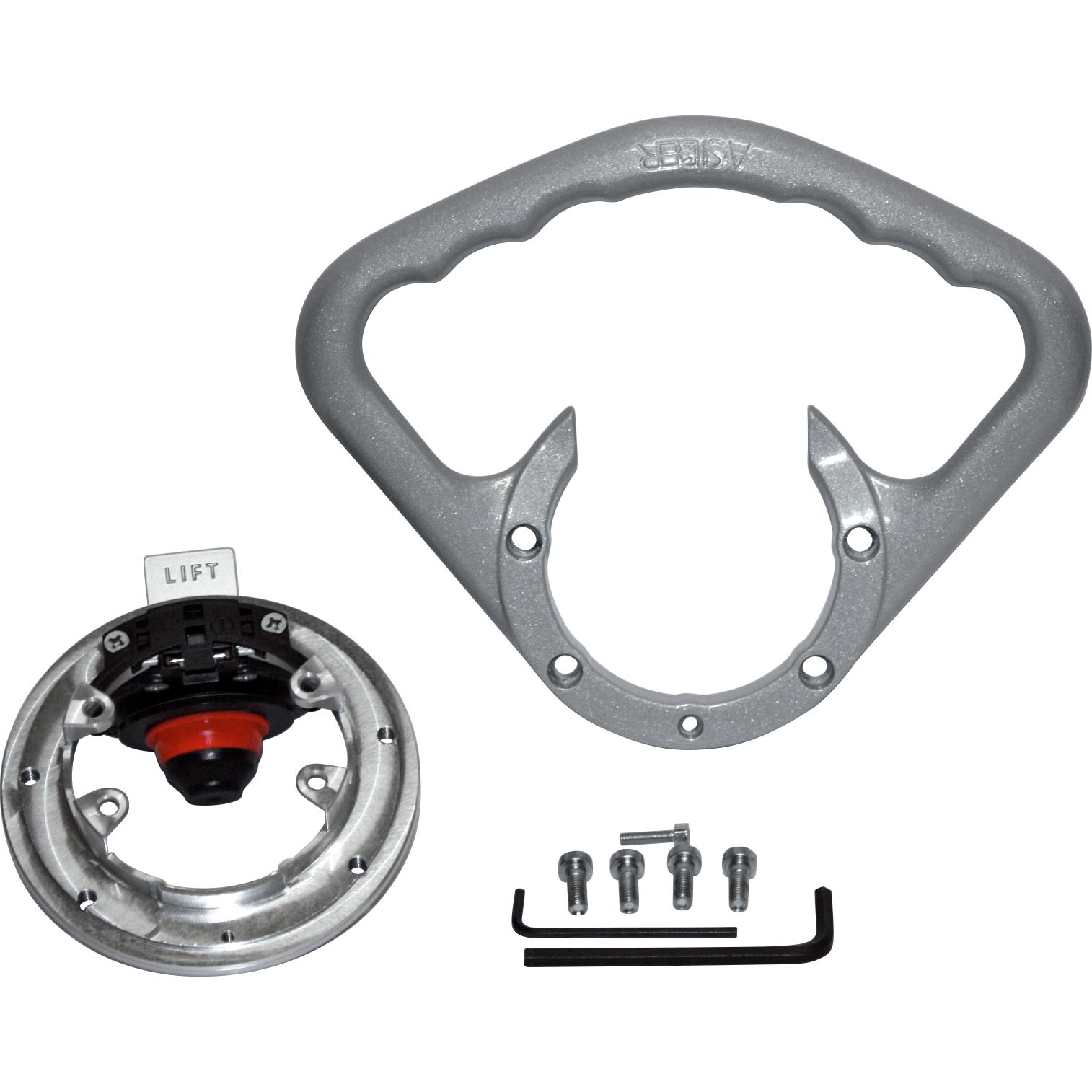 DuoDrive Beifahrerhaltegriff ohne Schrauben BR 02 S silber von DuoDrive