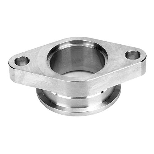 Wastegate-Flansch, Duokon Edelstahl Wastegate Flansch, 1,5 Zoll 2 Bolzen an MVS VBand Wastegate Adapterflansch von Duokon