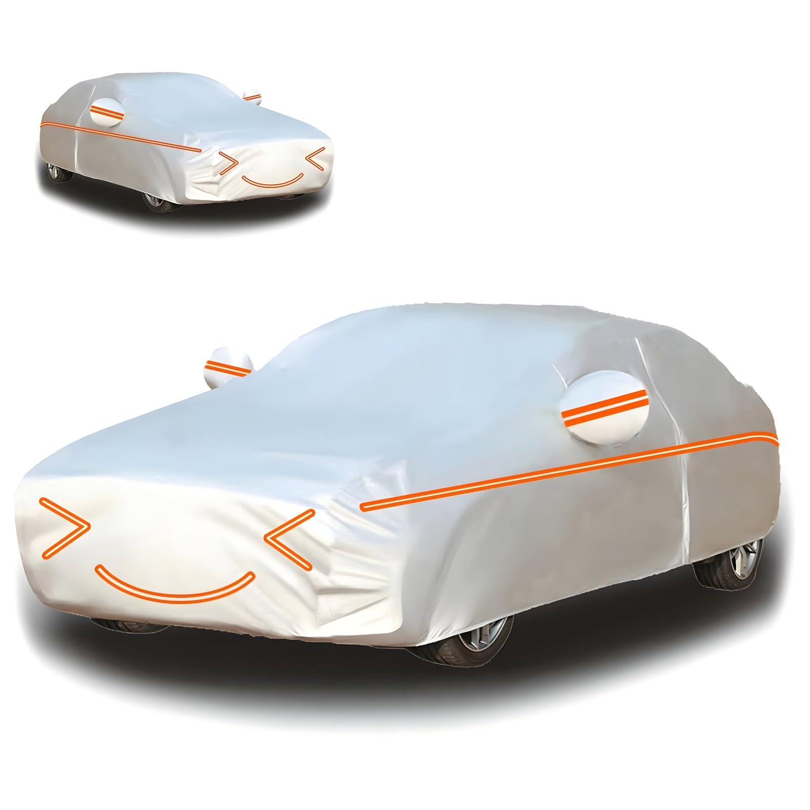 Autoabdeckung Vollgarage für Rena𝐮lt Talisman 2021 Sport Tourer 2021-(486,5x186,9x146,5cm),Schneefest, wasserdicht, staubdicht, UV-beständig, für alle Jahreszeiten geeignet, alterungsbeständig von Dupengsmd