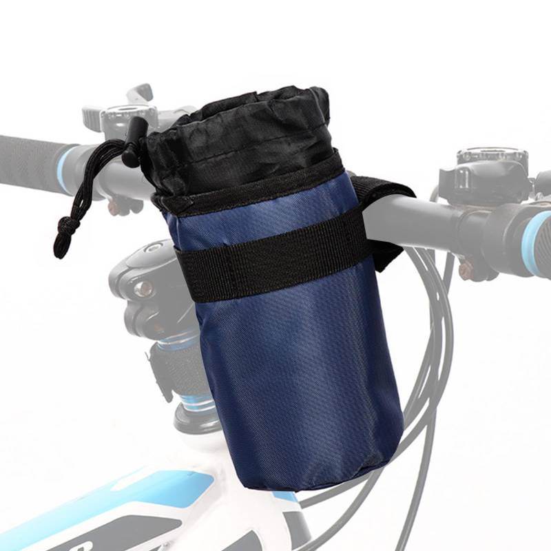 Duroecsain Wasserflaschen-Fahrradhalter, Fahrradflaschenhalter - Wasserdichter 750-ml-Becherhalter aus Gummi mit Reißverschluss - Wasserflaschentasche, wiederverwendbarer Fahrrad-Getränkehalter für von Duroecsain