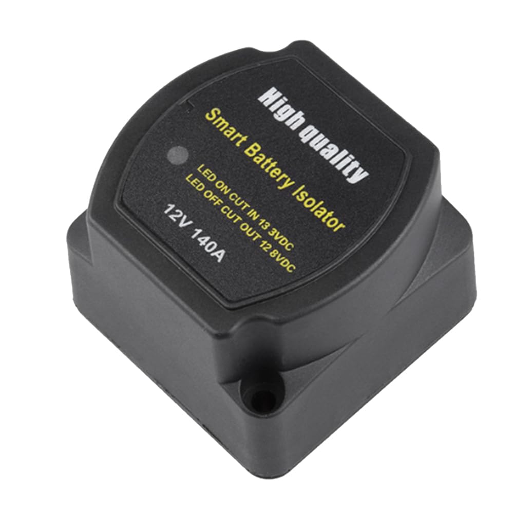 Durratou Smart Isolator mit Batterien, 12 V, 140 A, Spannungsempfindliches Geteiltes Laderelais VSR, Autozubehör-Relais VSR für Wohnmobile von Durratou