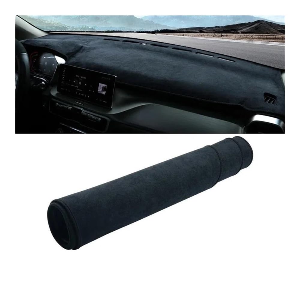 Armaturenbrettabdeckung Auto Dashboard Abdeckung Für Coolray SX11 2019-2023 Instrument Schreibtisch Sonnenschutz Matte Non-slip Pad Zubehör(B Black) von Dusibulv