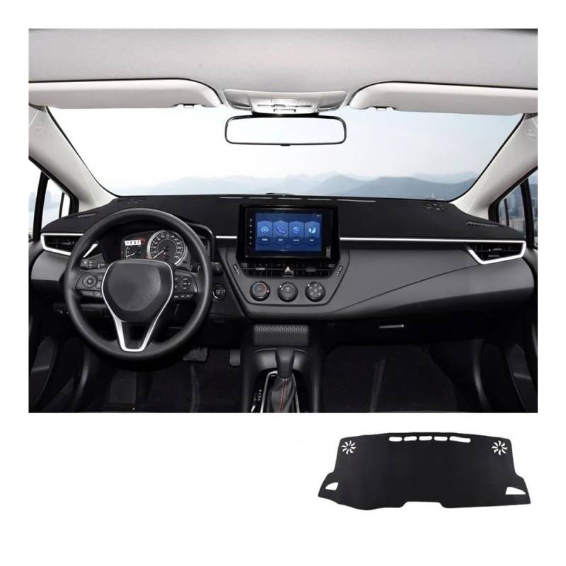 Armaturenbrettabdeckung Auto Dashboard Abdeckung Matte Vermeiden Licht Pad Anti-UV Fall Teppich Für Corolla E140 E150 E210 2006-2013 2019-2024(2019-2024 LHD) von Dusibulv