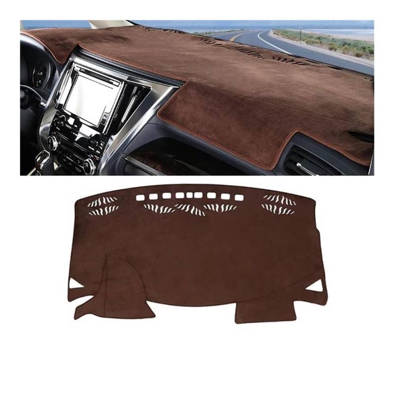 Armaturenbrettabdeckung Für Alphard Für Vellfire 30 AH30 Hybrid 2015-2023 Auto Dashboard Sun Shade Cover Anti-UV-Nicht-Schlupfmatten-Beschützer(Brown LHD) von Dusibulv