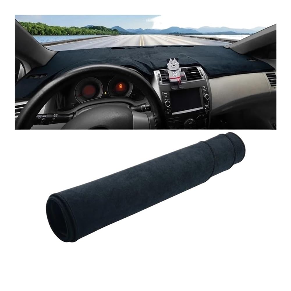 Armaturenbrettabdeckung Für Corolla E150 2006–2013 Auto-Armaturenbrett Vermeidung Von Licht Instrumententisch-Abdeckung Rutschfeste Matte(B Black LHD) von Dusibulv