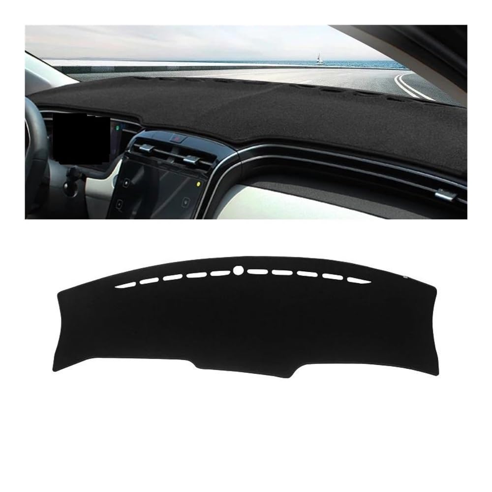 Armaturenbrettabdeckung Für Hyundai Für Tucson NX4 2021 2022 2023 Auto-Armaturenbrett-Abdeckungsmatten Vermeiden Lichtpads Anti-UV-Hülle Sonnenschutzverkleidung Teppiche(A Black Side LHD) von Dusibulv