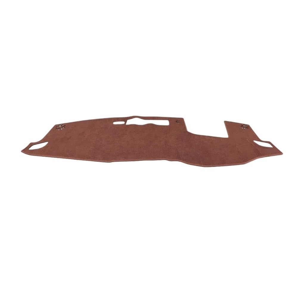 Armaturenbrettabdeckung Für X-Trail T33 2021-2024 Auto Dashboard Abdeckung Matte Dash Board Sonnenschutz Pad Anti-Uv Nicht-Slip Fall Zubehör(B RHD Brown With HUD) von Dusibulv