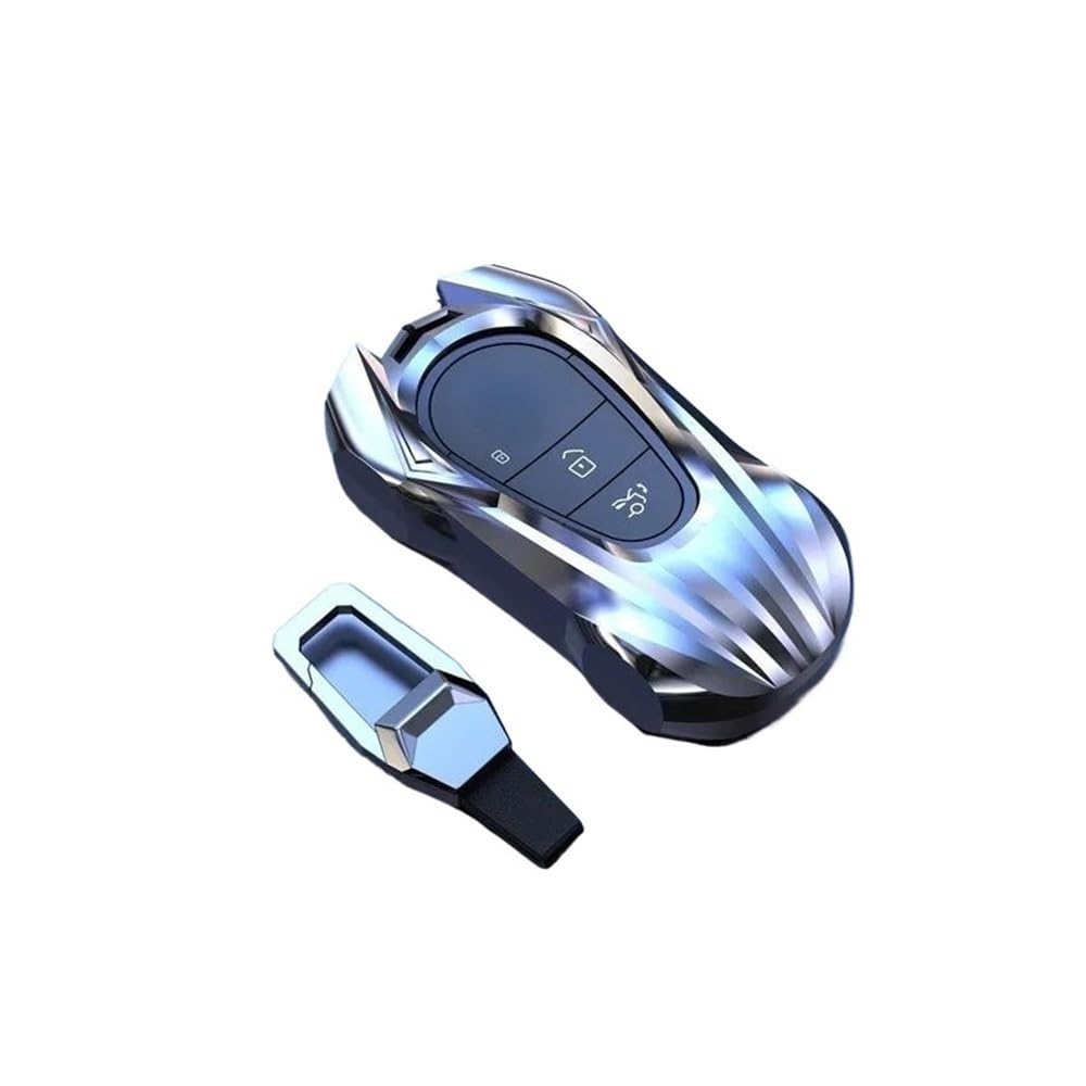 Auto Schlüsselgehäuse Auto Schlüssel Schutz Shell Cartoon Smart-Remote-Key Abdeckung Auto Zubehör Für A C E Klasse GLC GLA GLB Schlüsselhülle Cover(Silver StyleB) von Dusibulv