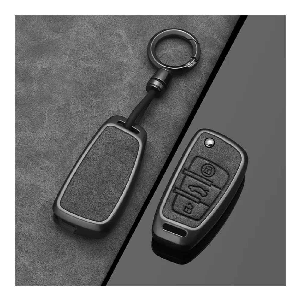 Auto Schlüsselgehäuse Legierung Auto Schlüssel Fall Abdeckung Shell Fob Für A1 A3 A4 8P 8L 8V A5 B6 B7 A6 A7 C5 C6 Q3 Q5 Q7 4F S3 S4 S6 RS3 TT Schlüsselhülle Cover von Dusibulv