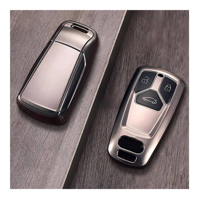 Auto Schlüsselgehäuse TPU Auto Schlüssel Fall Volle Abdeckung Shell Schutz Fob Keyless Für A4 B9 A5 A6 8S 8W Q5 Q7 4M S5 S7 TT Schlüsselhülle Cover(Only Case) von Dusibulv