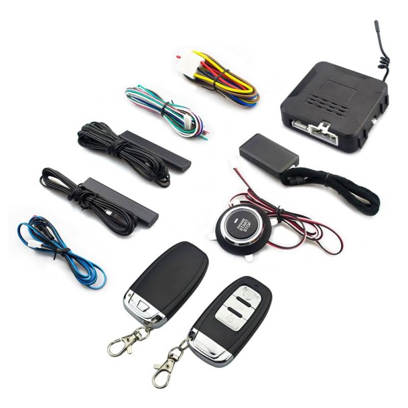 Dwqnvf Auto-Fernstart-Stopp-Kit Bluetooth-Handy-App-Steuerung Motorzündung Öffnen des Kofferraums PKE Keyless Entry Autoalarm von Dwqnvf