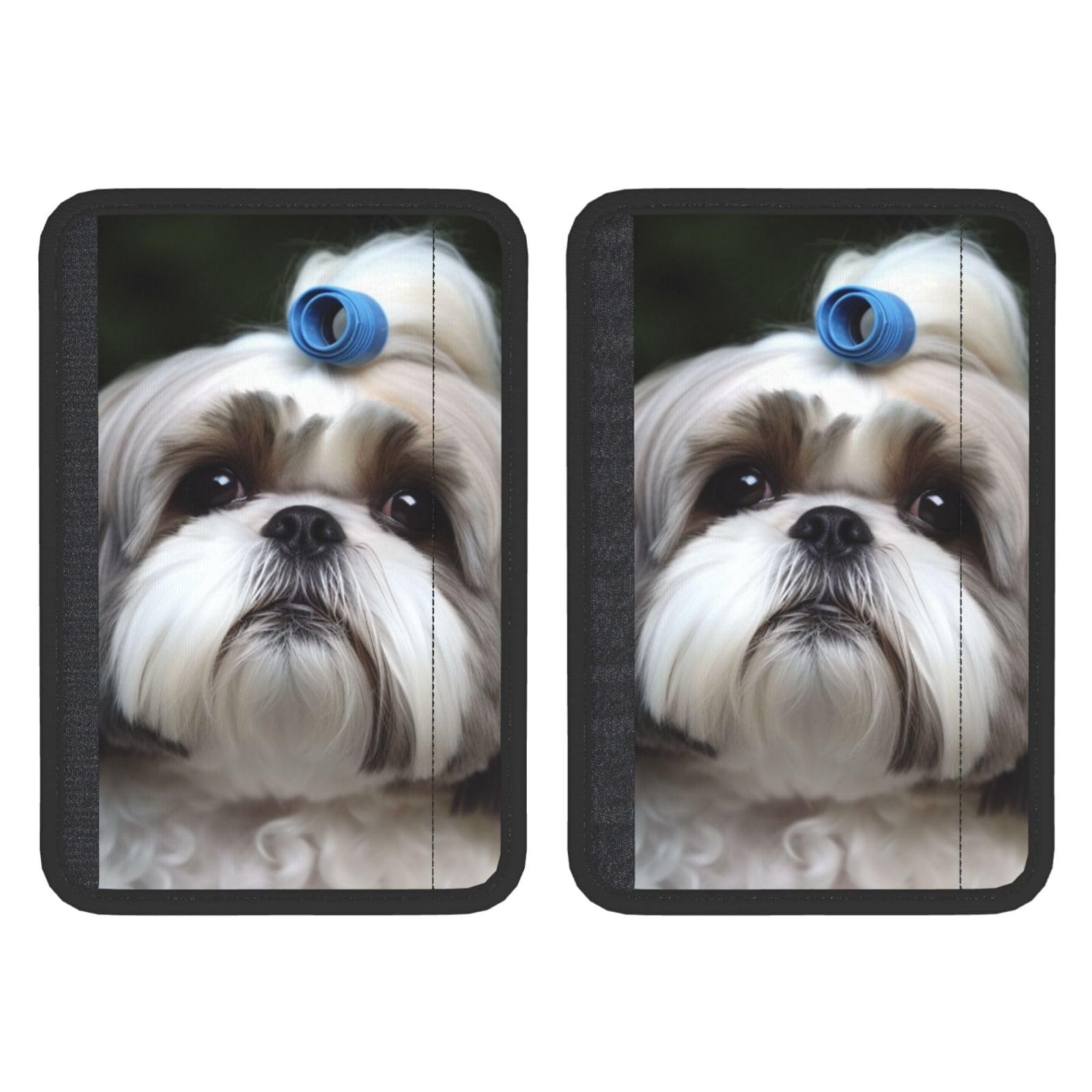 2 Stück Auto-Sicherheitsgurtpolster, universal, Shih Tzu, Hunde-Sicherheitsgurt-Schulterpolster, weicher Sicherheitsgurtgurt, Schulterpolster, bequemer Nacken-/Schulterschutz für Autos/Rucksack von Dwrepo