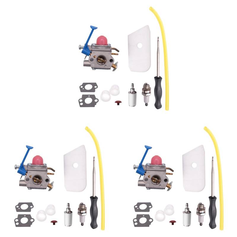 Dxoniislh 3X Vergaser Passend für 545081848 125L 125Ldx 128Cd 128L 128Ld 128Ldx 128R 128Rj Ersetzt C1Q-W40A Trimmer von Dxoniislh