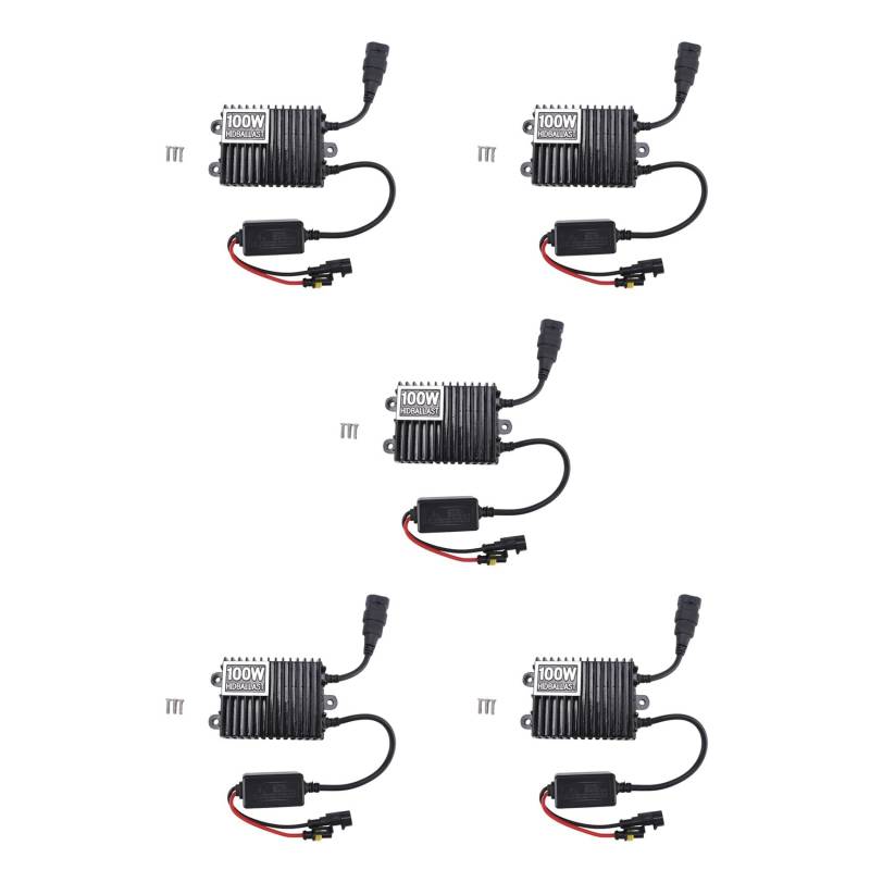 Dxoniislh 5X 12V Slim 100W Hid Ballast Xenon Licht Ballast Schnell Start Ultra Dünn von Dxoniislh