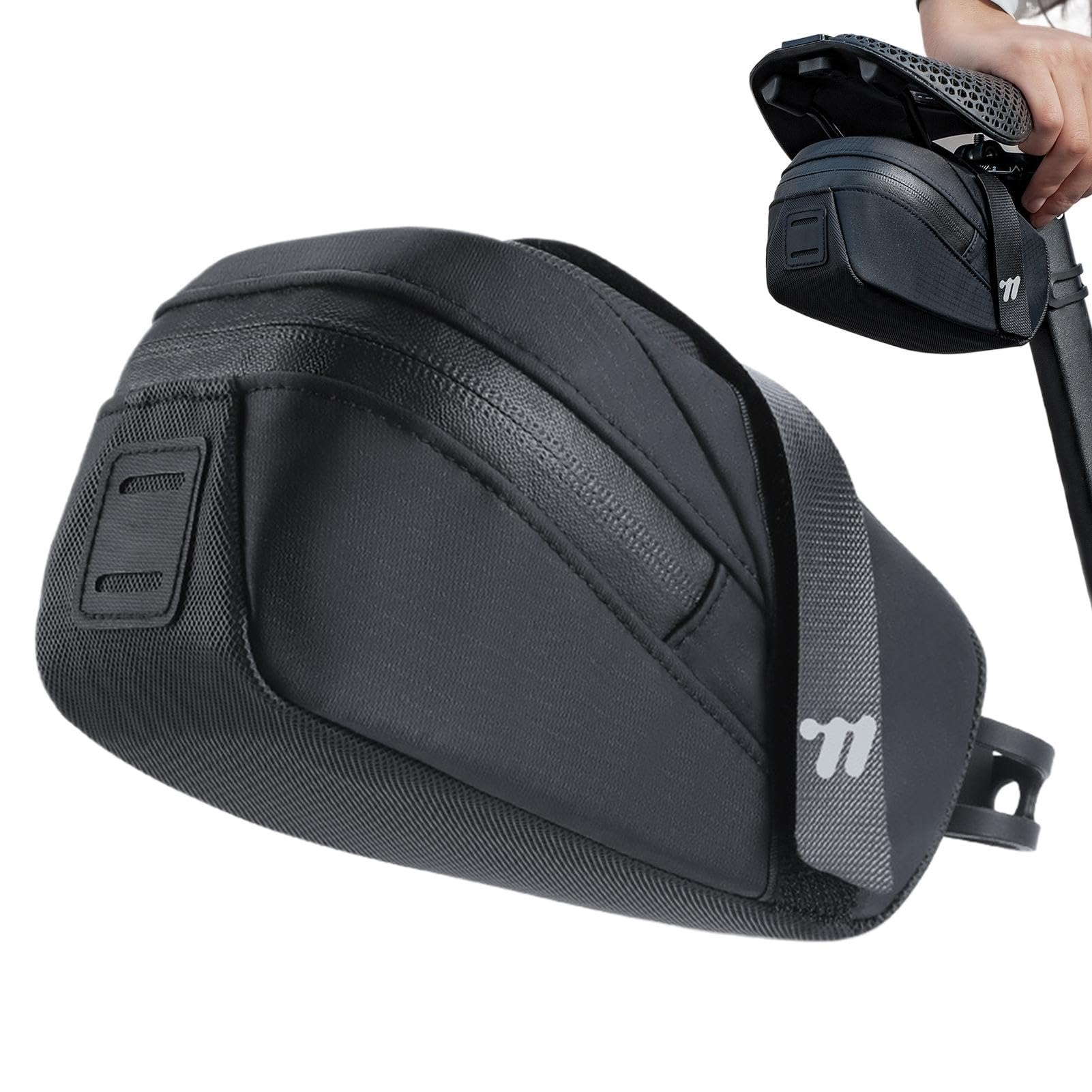 Dybnuhoc Cycling Seat Bag, Mountain Cycling Saddle Pack, Removable Cycle Saddle Bag, Under Seat Bag, Portable Cycling Seat Pack, Saddle Storage Bag, Outdoor Cycling Bag, Road Seat Bag, Rear Rack von Dybnuhoc