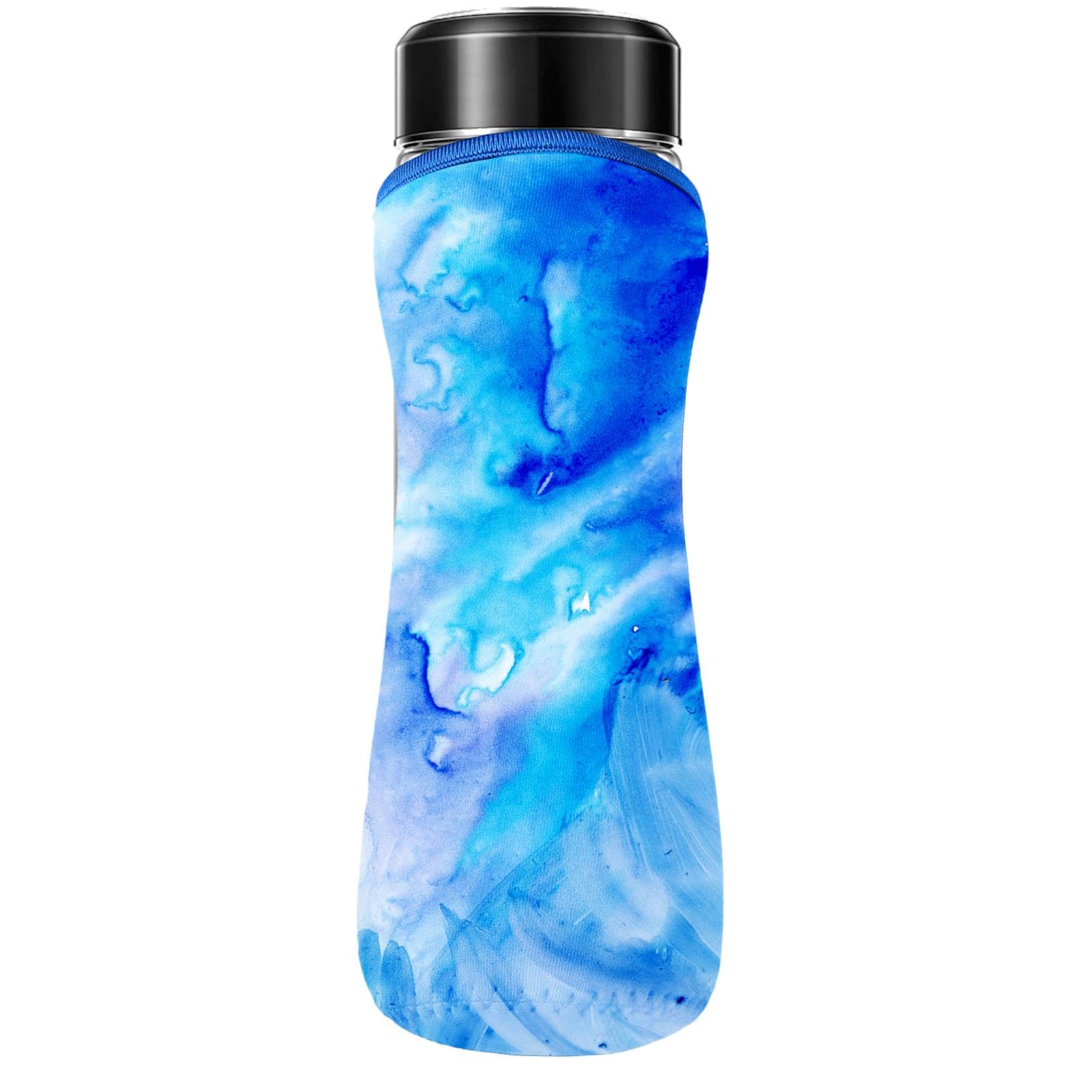 Dybnuhoc Neopren-Glas-Wasserflaschenhüllen, Neopren-Flaschenhülle, Trägerhaltertasche, Tragbarer, mit Neopren isolierter Wasserflaschenkühler, ergonomischer Wasserflaschentaschenträger, isolierter von Dybnuhoc