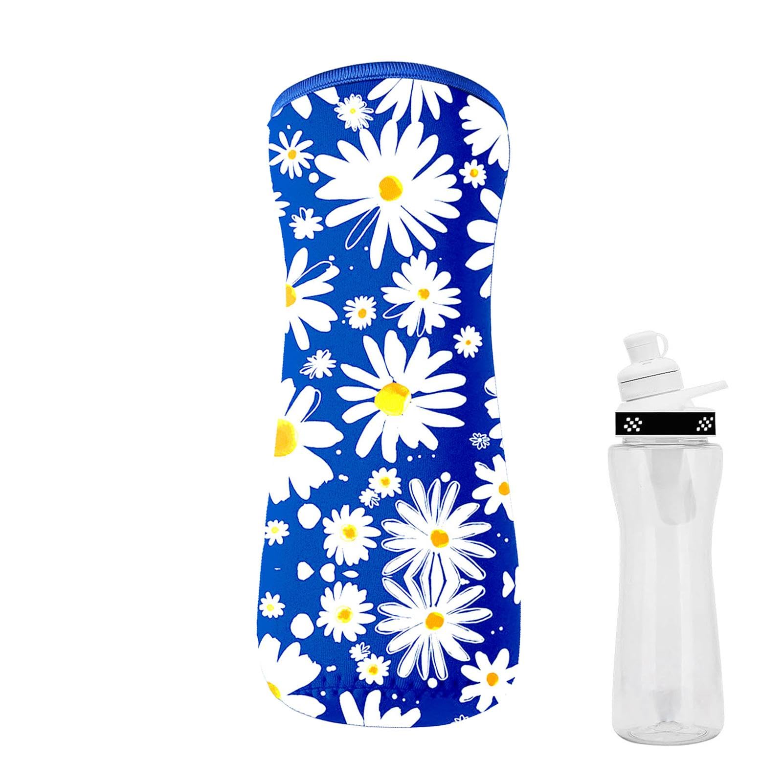 Dybnuhoc Neopren-Wasserflaschenhalter,Neopren-Flaschenhalter, Trägerhaltertasche, Tragbarer, mit Neopren isolierter Wasserflaschenkühler, Wasserflaschenhaltertasche, Wasserflaschentaschenträger für von Dybnuhoc