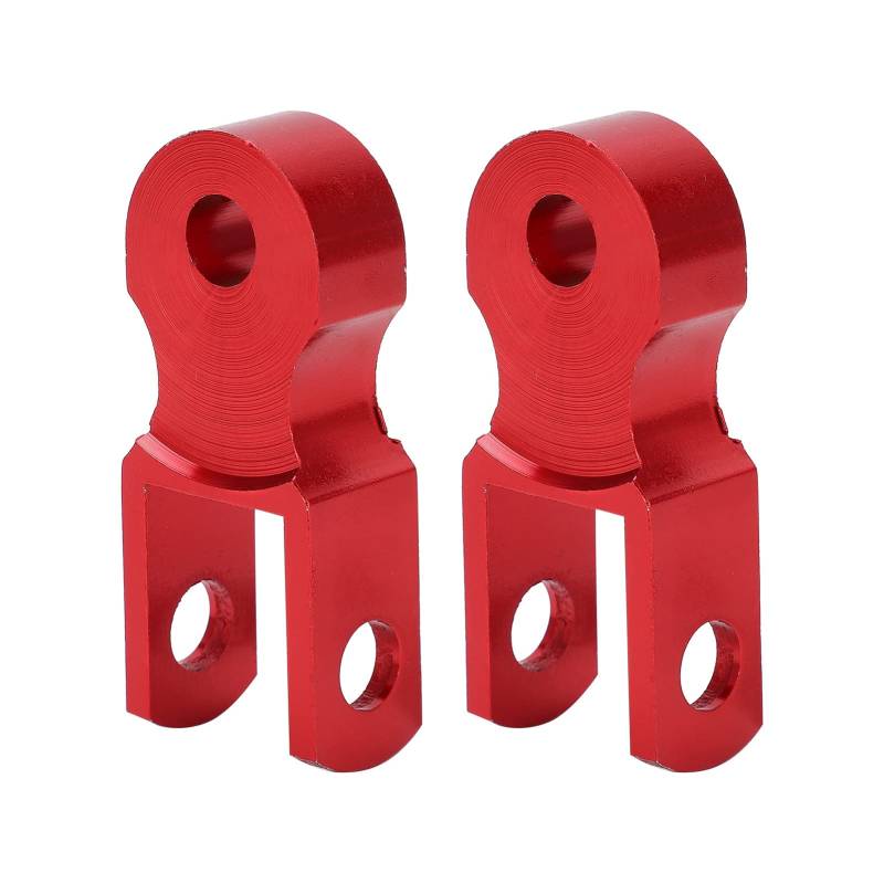 Dyocoag -Stoßdämpfer Aluminiumlegierung Extender Riser M10 Montageloch 2pcs für Motorrad (Rot) von Dyocoag