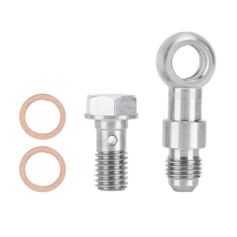 Dyocoag Turboöl -Futterschrauben Bolzen Kit M10x1.5mm 4an 1,8 mm Restrictor TD04 ／ 05 für IHI Edelstahl von Dyocoag