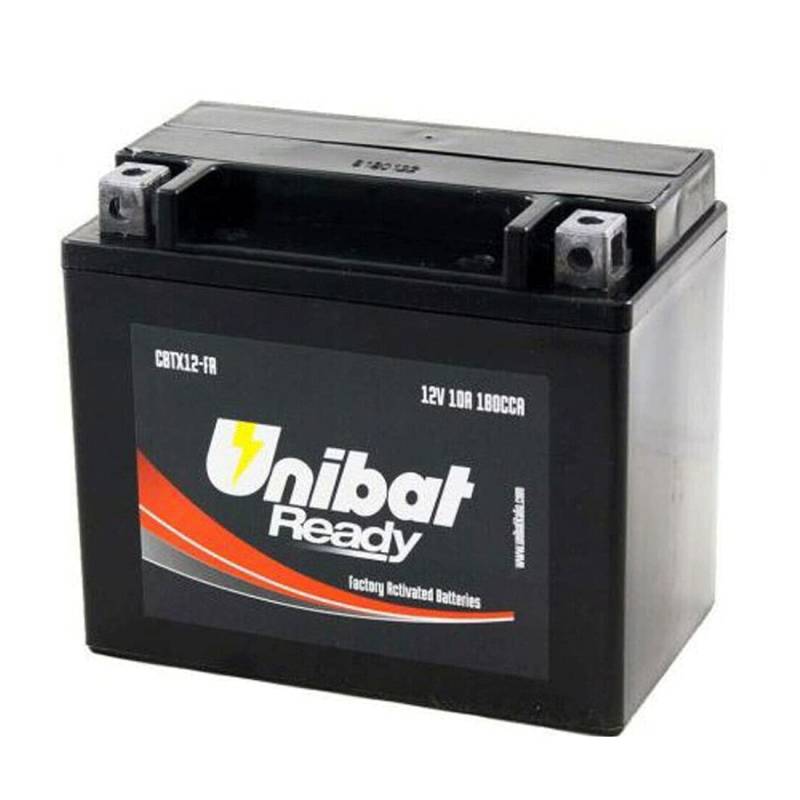 Unibat YTX12-BS Batterie betriebsbereit Piaggio Vespa GTS 125 250 300 Carnaby Cruiser 300 von E-BIKERS.IT