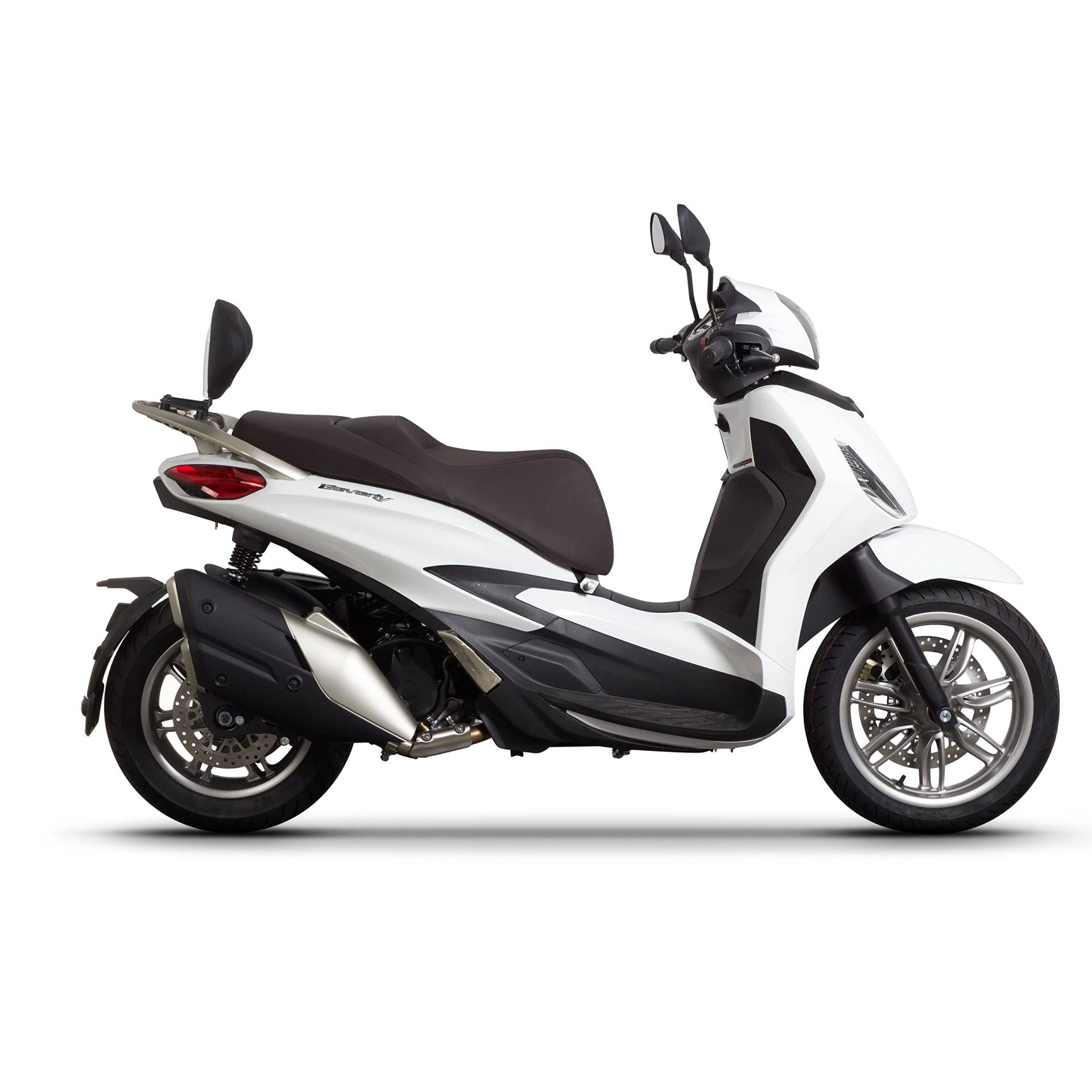 E-BIKERS Shad Komplettset Rückenlehne für Piaggio Beverly 300/400 2021/2022, Schwarz von E-BIKERS