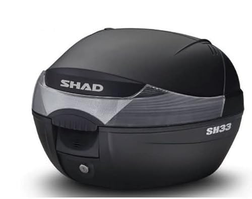 Shad SH33 Topcase 34 LT Schwarz mit Platte Universal Motorrad Roller von E-BIKERS