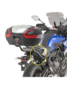 Givi 2130FZ Dachträger-Set für Monokey/Monolock, kompatibel mit Yamaha MT-07 Tracer/700 von E-Bikers