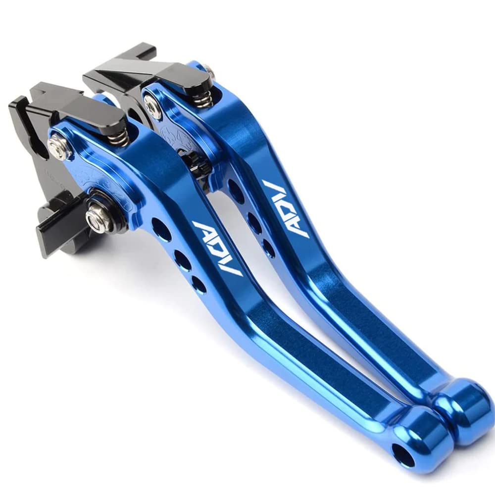 ESPEEDMTC Für Honda ADV 350 2022-2023 modifizierte CNC-Aluminiumlegierung 6-Gang Aufwand sparen Einstellbarer kurzer Bremskupplungshebel Zubehör (Blau) von E-SPEEDMTC