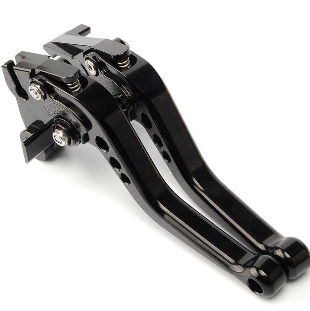 ESPEEDMTC Für Triumph Trident 660 2021-2024 modifizierte CNC-Aluminiumlegierung 6-Gang Aufwand sparen Einstellbarer kurzer Bremskupplungshebel Zubehör (Schwarz) von E-SPEEDMTC